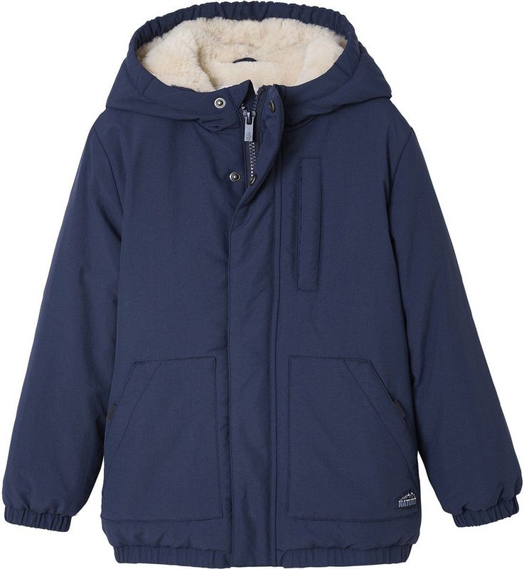 Vertbaudet - Ripstop Parka - Jongens - Imitatiebontvoering