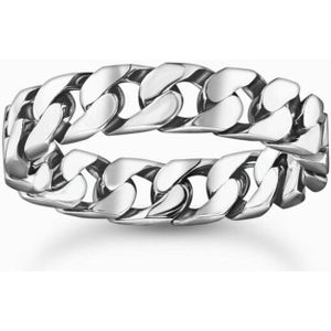 Thomas Sabo - Ring - Gerecycled Zilver - Gezwarte Textuur - 925/-
