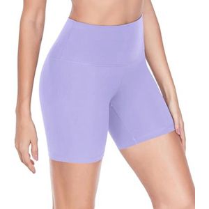 Biker Shorts Dames Hoge Taille 6 Inch voor Yoga en Hardlopen