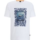 BOSS - T-shirt Tucan Wit - Heren - Maat XL - Modern-fit