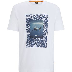 BOSS - T-shirt Tucan Wit - Heren - Maat XL - Modern-fit