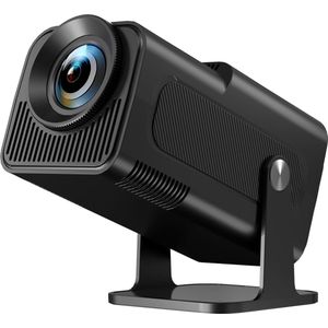 1080p Full HD Mini-Beamer met Android TV, Wifi en Bluetooth - Draagbare Korte Afstand Projector voor Thuisbioscoop met 270 Graden Draaifunctie - Zoom Optie voor Mobiele Telefoon