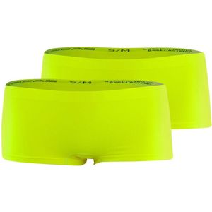 Dames boxershort - 2-pack - Naadloos - Geel - Maat L/XL