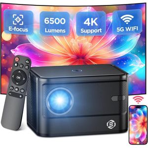 Equivera Mini Beamer - Draagbare Beamer - 4K Ondersteuning