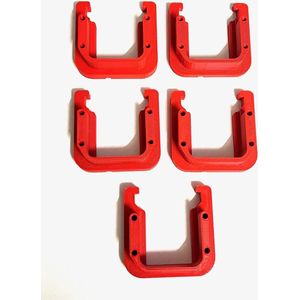 Accu houder passent voor Milwaukee M18 accu 8 stuks wand