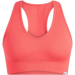 Smilodox Amaze Pro sportbeha voor dames - Ondoorzichtige, antislip sportbeha - Naadloze geribbelde crop top - Ademende yogatanktop voor fitness en sportschool