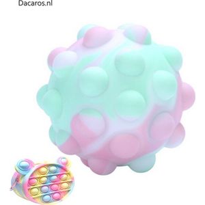 Dacaros Stressballen - 1 x stuks - Knijpbal - Pop it bal - Kinderen - stressbal voor hand - Fidget Toys - 1 x stuks Pop it - Fidget - paashaas portemonnee - tasje - roze - pastel kleur