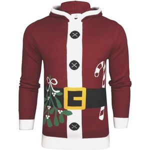 Xact Kersttrui met capuchon voor heren