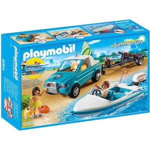 Playmobil Pick-up met speedboot met onderwatermotor - 6864