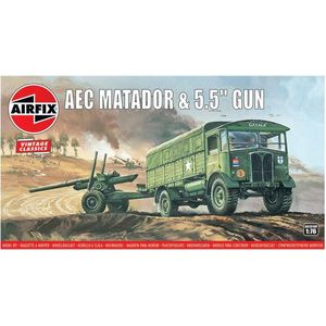 Airfix - Aec Matador & 5.5inch Gun (Af01314v) - modelbouwsets, hobbybouwspeelgoed voor kinderen, modelverf en accessoires