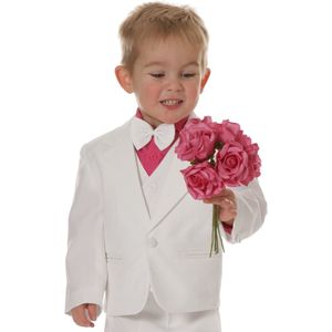 Baby overhemd lange mouw fuchsia-80