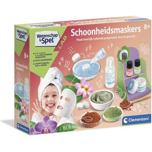 Clementoni Wetenschap en Spel – Schoonheidsmaskers – Beautyset Kinderen – Knutselpakket Meisjes en Jongens – 8+ Jaar