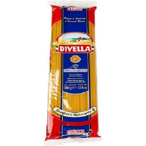 Divella Spaghetti Ristorante nr. 8 lange, dunne ronde pasta's, pak van 500 g