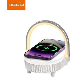 Recci RLS-L16 - 4-in-1 Speaker & Wireless Charger - High Power