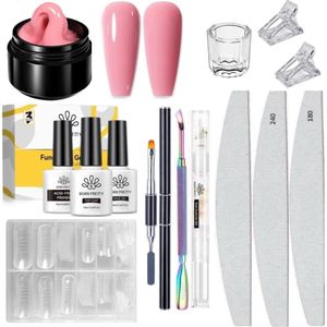 Born Pretty - Builder gel - Set - HEMA-vrij - Buildergel - Builder gel nagels - Builder gel set - Builder gel gel nagels - Gelnagels - Gel nagels - Gel voor nagels - Hard gel - Polygel EAN: 8720929461257 Nepnagels Born Pretty (1) Varianten