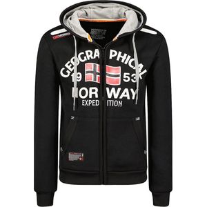 Vest Met Capuchon En Rits Zwart Geographical Norway Flag - M