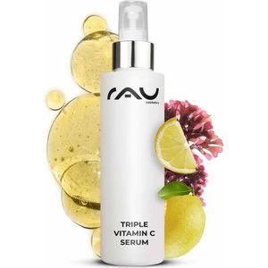 RAU Triple Vitamin C Serum - 100 ml - concentraat met drie verschillende vitamine C zuren - anti-age - rijpe huid - droge huid - voor een stralende huid