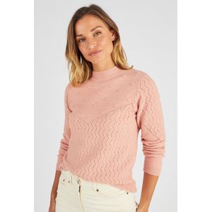 Damart - Trui met siersteek Thermolactyl - Dames - Roze - L