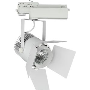 V-TAC VT-433-W LED Tracklights - Rolluik Tracklights - Samsung - IP20 - Wit - 33 Watt - 2640 Lumen - 3000K - 5 Jaar