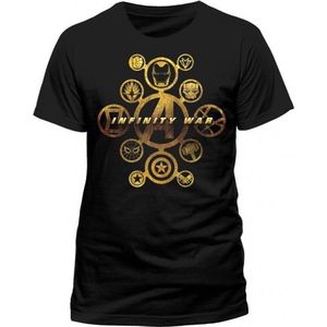 AVENGERS INFINITY WAR - T-Shirt IN A TUBE- Character Icons (M)