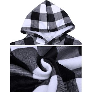 Oversized hoodie deken sweatshirt dames oversized hoodie zachte warme knuffeltrui deken sherpa deken pullover flanel reuzenhoodie voor volwassenen mannen vrouwen