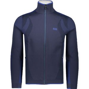 Boss Trui Blauw Regular Fit - Maat S - Mannen - Herfst/Winter Collectie - Polyamide