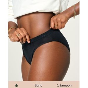 Moodies Undies Menstruatieslip Light Zwart