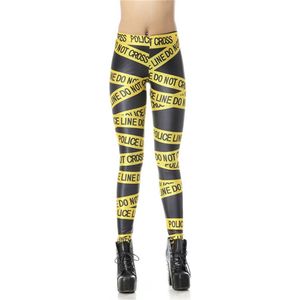 Sexy Do Not Cross Legging - Festival - Feest - Party - Cosplay - Dames - Broek