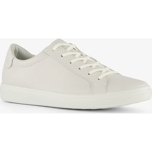 ECCO Soft Classic leren dames veterschoenen wit - Maat 38 - Uitneembare zool