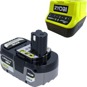 RYOBI RC18120-150X accustartset met 1x RB18L50 accu 18 V 5.0 Ah en RC18120 accusnellader