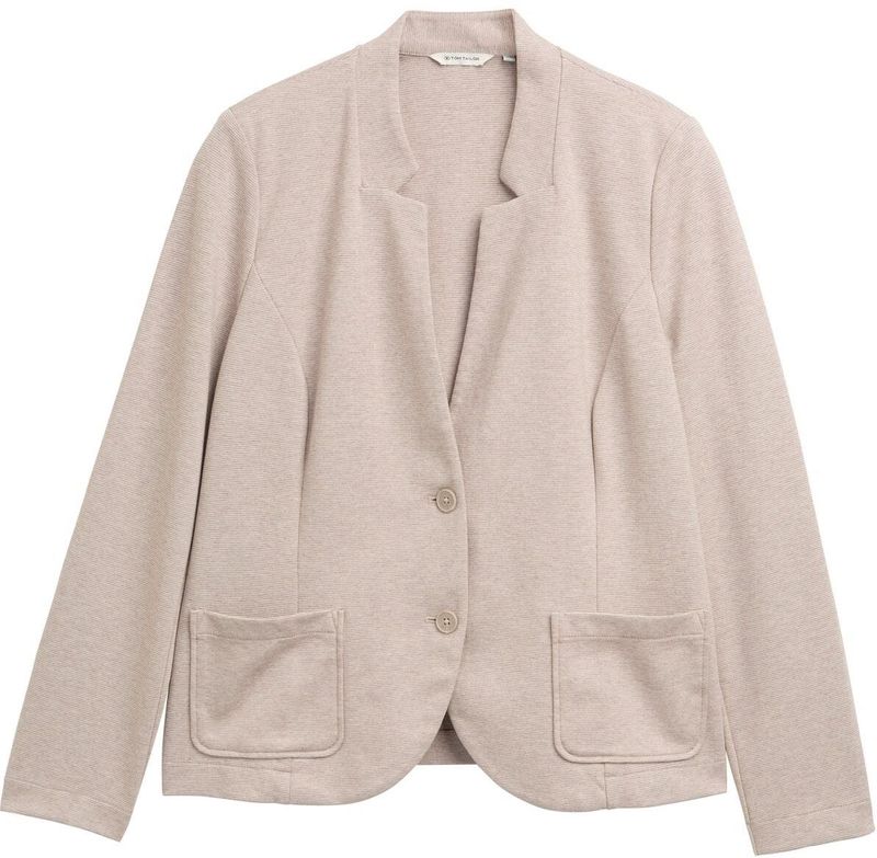 Tom Tailor - Blazer - Gemêleerd - Met Opgestikte Zakken