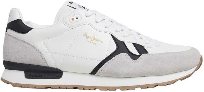 Pepe Jeans - Brit Supra - Sneakers - Grijs - 70% Polyurethaan, 30% Koeiensuède