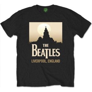 The Beatles - Liverpool, England Heren T-shirt - L - Zwart