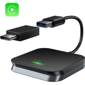 DrPhone DriveCast Draadloze CarPlay Adapter voor iPhone – Zet Bekabelde Apple CarPlay om naar Draadloos – Plug & Play WiFi Dongle – Snelle Autoverbinding