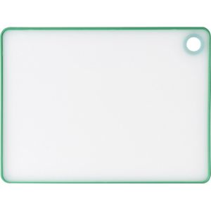 Excellent Houseware snijplank - wit/groen - kunststof - 33 x 23 cm