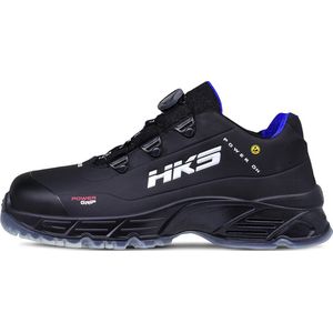 HKS CPO 10 BOA S3 werkschoenen - veiligheidsschoenen - safety shoes - laag - heren - antislip - ESD - lichtgewicht - Vegan - zwart - maat 43
