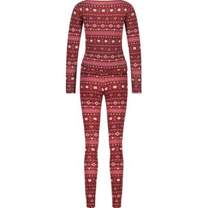 Hunkemöller Dames Nachtmode Pyjamaset - Rood - maat M