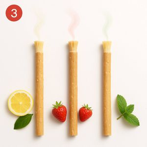 Miswak Mixset – 3 stuks (Mint, Strawberry, Lemon) – Sewak – Siwak – Natuurlijke Tandenborstel – Biologisch & Fluoridevrij – Antibacterieel – Sunnah – Halal Verzorging – Tandverzorging – Natuurlijk Alternatief voor Plastic Tandenborstels