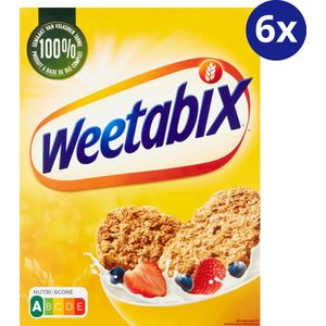 Weetabix Original - 6x 430 gram - Volkoren Ontbijtgranen - Nutriscore A - Rijk Aan Vezels