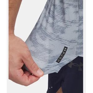 Under Armour - Vanish Energy Printed - T-shirt - Blauw - Korte Mouwen