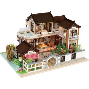 Crafts&Co Bouwpakketten Volwassenen & Kinderen - Houten Poppenhuis - Miniatuur Bouwpakket - Japan