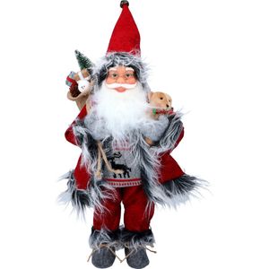 Christmas Gifts Kerstman-Pop - Kerstversiering voor Binnen - 46cm - Rood