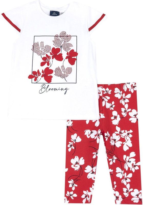 Chicco - Meisje - Set met T-shirt en Broekje met Korte Pijpjes - Maat 104