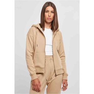 Urban Classics - Organic Terry Vest met capuchon - S - Beige