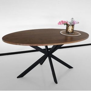 Eettafel ovaal 180cm Rato bruin ovale tafel