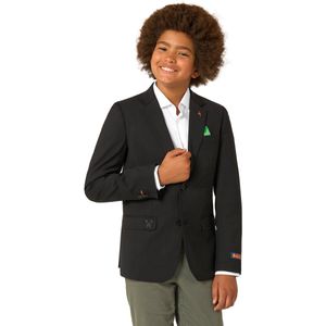 OppoSuits Daily Jongens Minecraft Blazer - Tiener Jasje - Overworld - Zwart - Maat 158/164