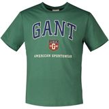 Gant - Graphic T-shirt - Groen - Korte Mouwen - Man