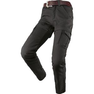 By City - Air III - Broek - Abriebbestendige Katoenen Stof - Zwart - Met Afneembare Kniebeschermers