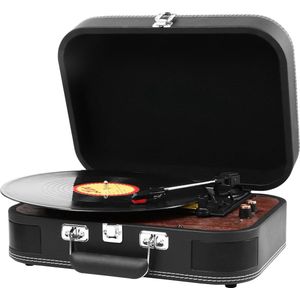 Equivera Platenspeler - Platenspeler met Bluetooth - Platenspeler Bluetooth - Platenspeler