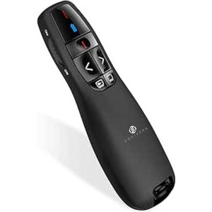 Equivera Presentatie Klikker - Presentatie Clicker - Presentatieklikker - Draadloze Presenter - Presentatie Pointer - Presentatie Afstandsbediening - Draadloze Klikker - Laser Pointer - PowerPoint afstandsbediening - Voor de beste presentatie ervarin